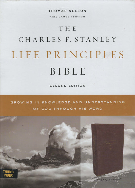 Thomas Nelson KJV The Charles F. Stanley Life Principles Bible Second Edition - Leathersoft™
