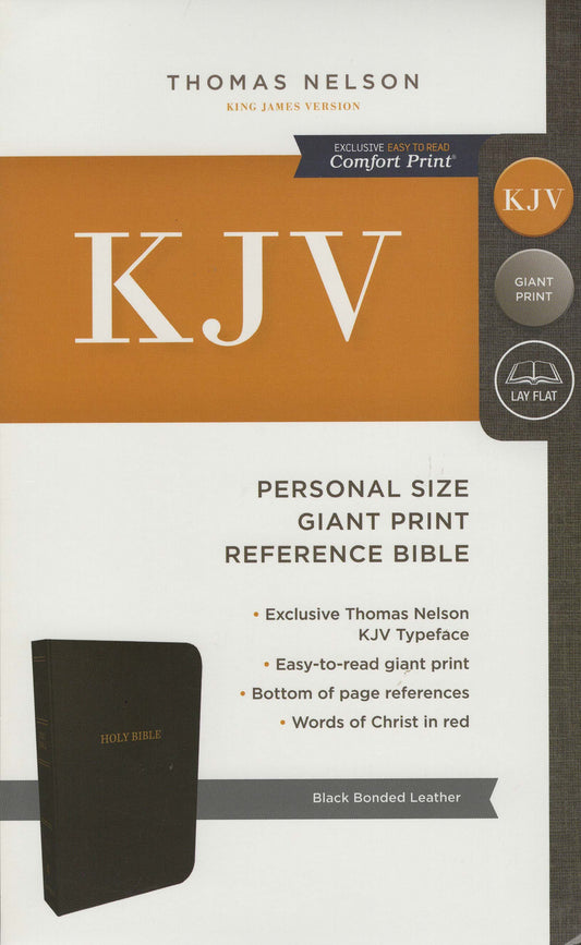 Thomas Nelson KJV Personal Size Giant Print Reference Bible - Bonded Leather