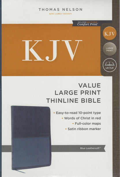 Thomas Nelson KJV Value Large Print Thinline Bible - Leathersoft™