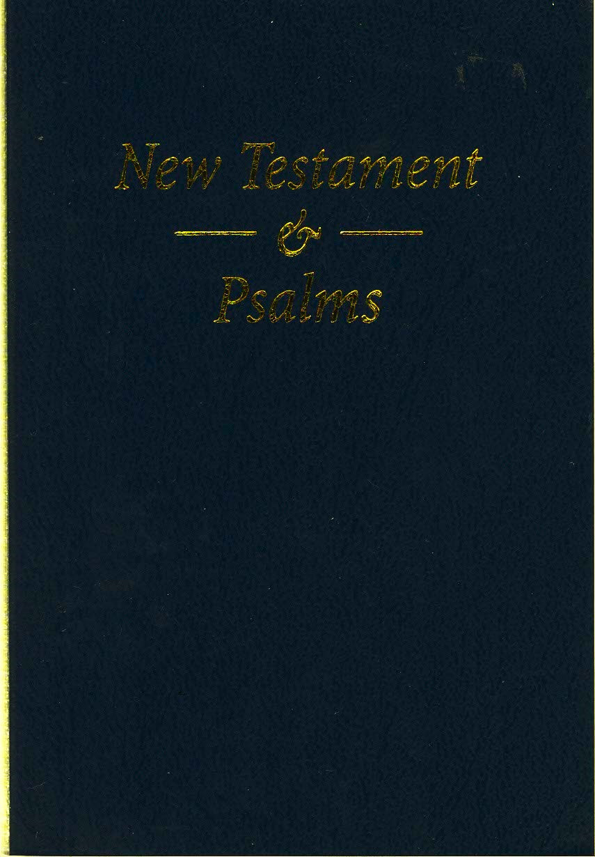 Trinitarian Bible Society KJV New Testament & Psalms - Vinyl Softcover (Blue)