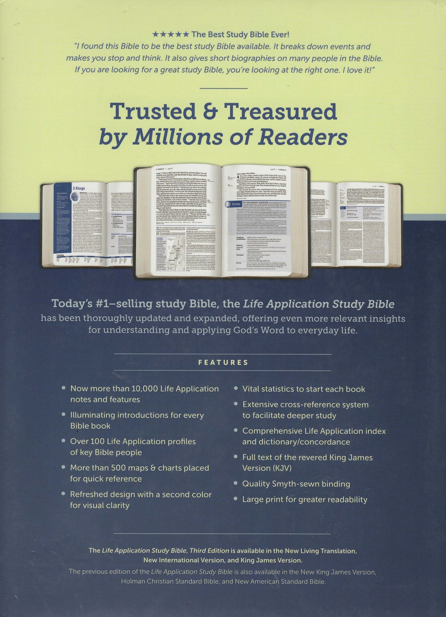 Tyndale KJV Life Application® Study Bible Third Edition - Large Print - Hardcover w/Dust Jacket