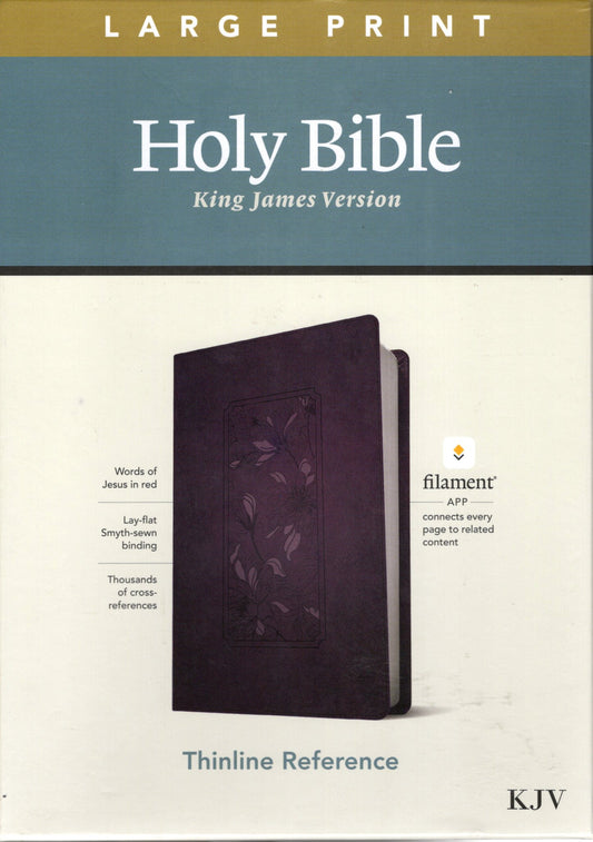 Tyndale KJV Thinline Reference Large Print Bible, Filament-Enabled Edition - Leatherlike®