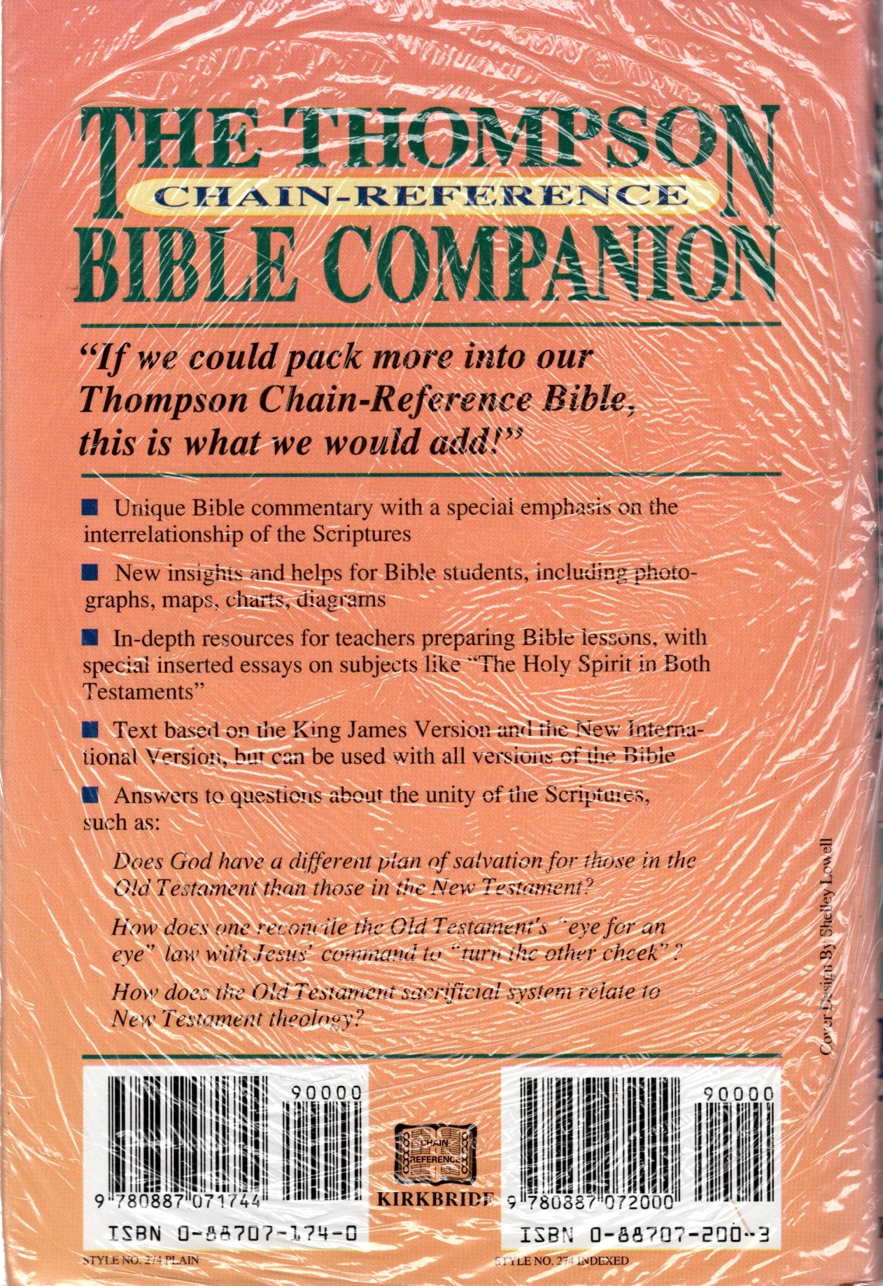 Kirkbride Bible Co., The Thompson Chain-Reference Bible Companion: A Handbook for the Classic Chain-Reference Bible by Howard A. Hanke - Hardcover w/Dust Jacket
