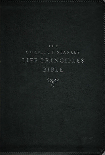 Thomas Nelson NASB The Charles F. Stanley Life Principles Bible Second Edition - Leathersoft™ (Black)