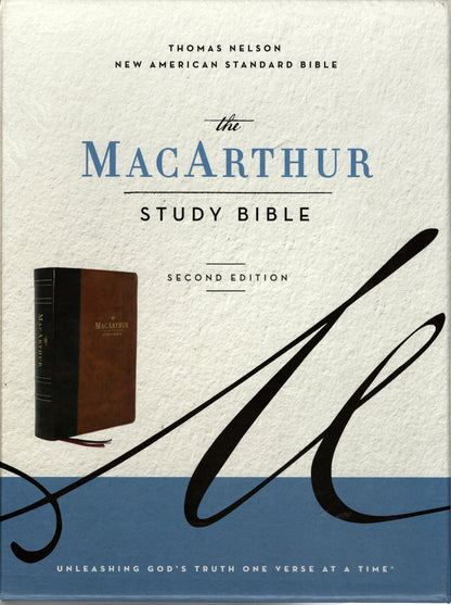 Thomas Nelson NASB The MacArthur Study Bible Second Edition - Leathersoft™ (Mahogany)