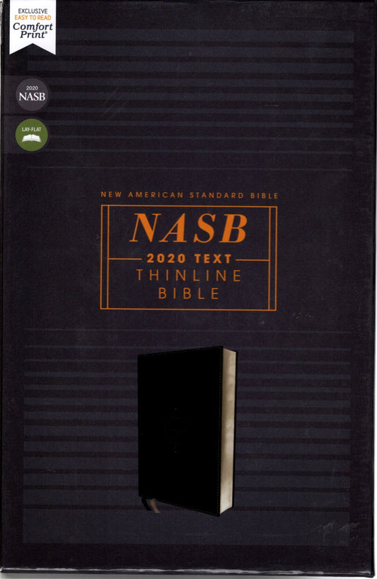 Zondervan NASB 2020 Text Thinline Bible - Leathersoft™ (Black)