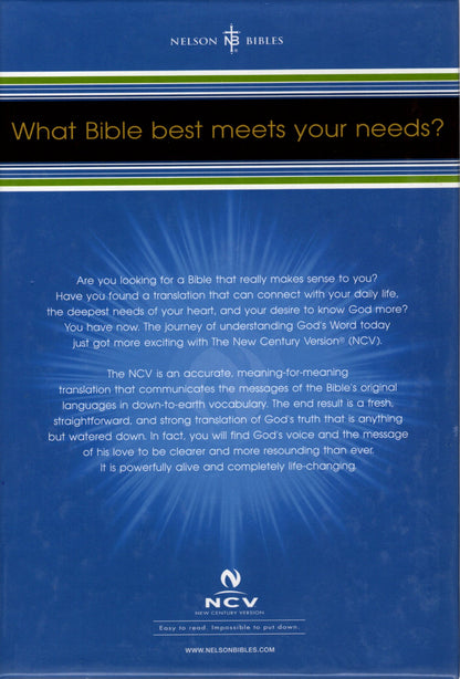 Thomas Nelson NCV™ UltraSlim™ Edition Bible - LeatherSoft (Black Cherry)