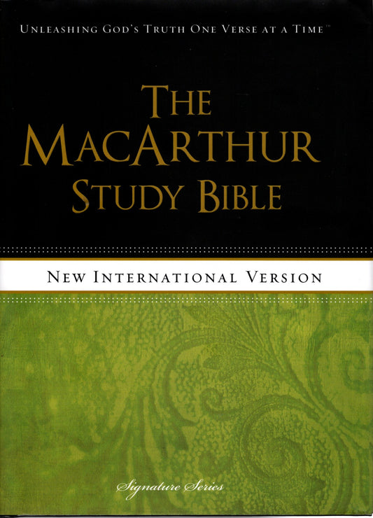 Thomas Nelson NIV® The MacArthur Study Bible, Signature Series - Hardcover w/Dust Jacket