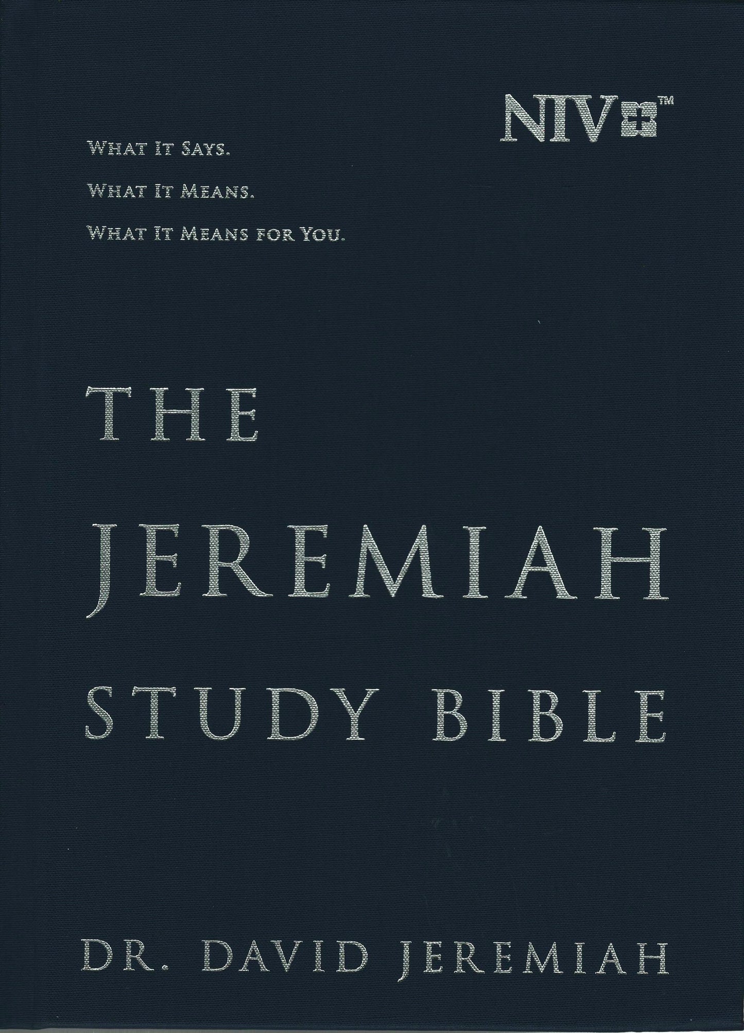 Worthy Publishing NIV® The Jeremiah Study Bible - Hardcover (Navy Blue)