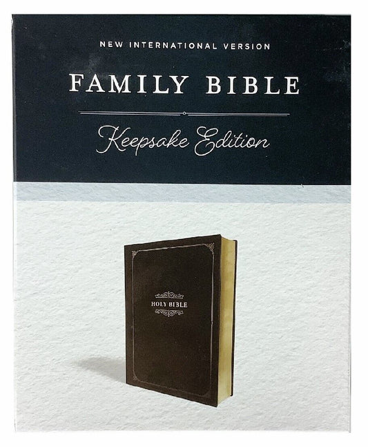 Zondervan NIV® Family Bible, Keepsake Edition - Leathersoft™ Hardcover (Burgundy)