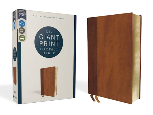 Zondervan NIV Giant Print Compact Bible - Leathersoft™