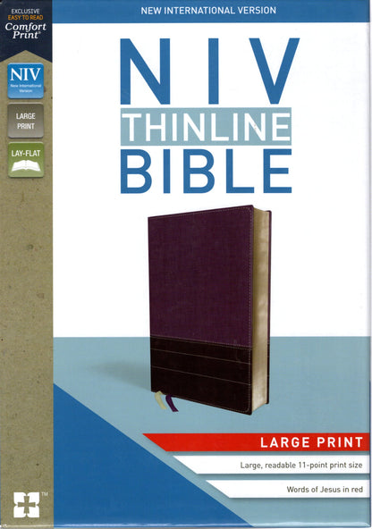 Zondervan NIV® Thinline Bible Large Print - Comfort Print® - Imitation Leather