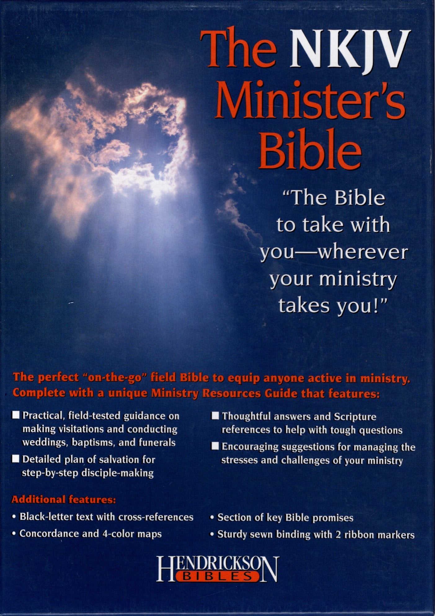 Hendrickson Publishers The NKJV® Minister's Bible - Genuine Leather (Black)