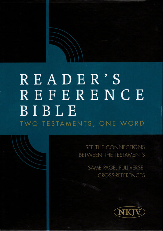 Holman Bible Publishers NKJV® Reader's Reference Bible: Two Testaments, One Word - LeatherTouch® (Brown)