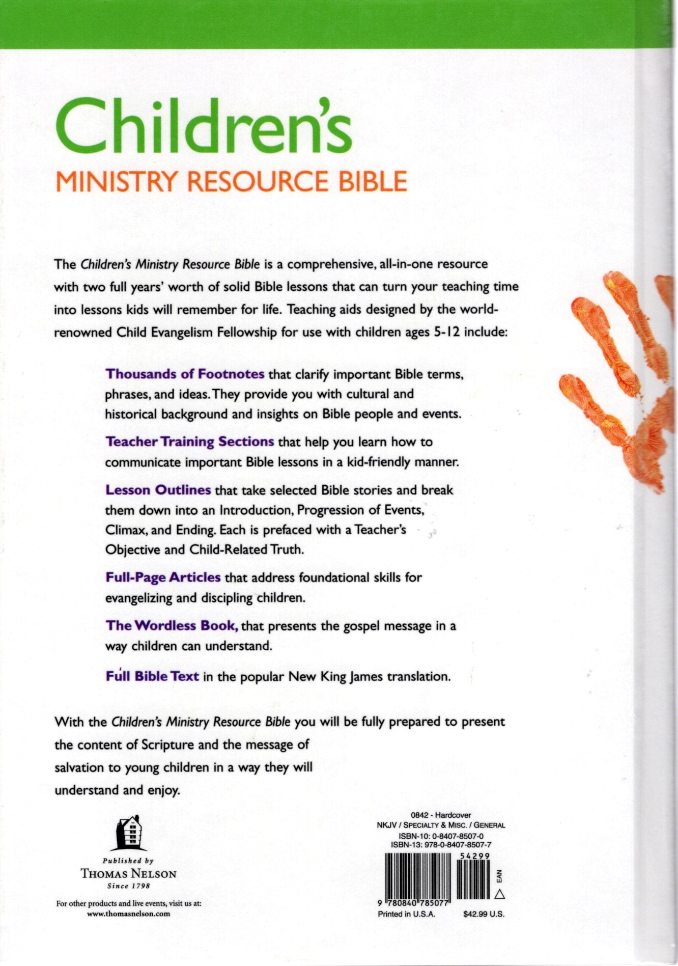 Thomas Nelson NKJV® Children's Ministry Resource Bible - Hardcover