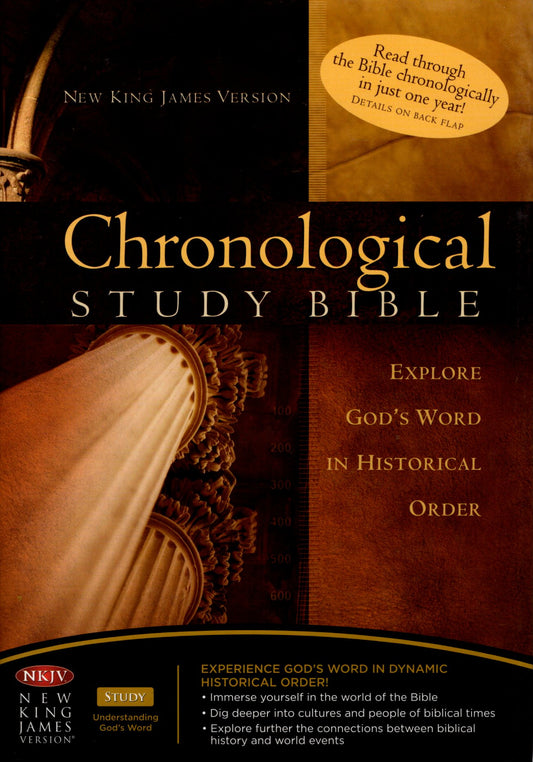 Thomas Nelson NKJV® - Chronological Study Bible - Hardcover w/Dust Jacket