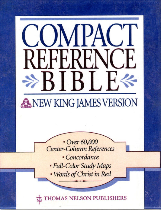Thomas Nelson NKJV® Compact Reference Bible - Bonded Leather (Black)