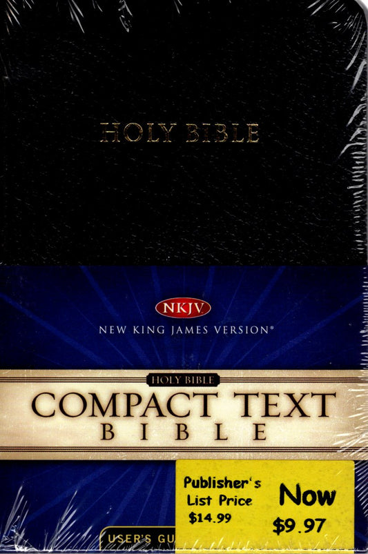 Thomas Nelson NKJV® Compact Text Bible - Bonded Leather (Black)