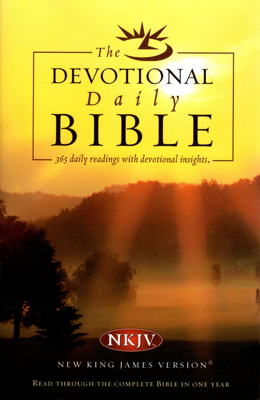 Thomas Nelson NKJV® - The Devotional Daily Bible: 365 Daily Readings with Devotional Insights - Softcover