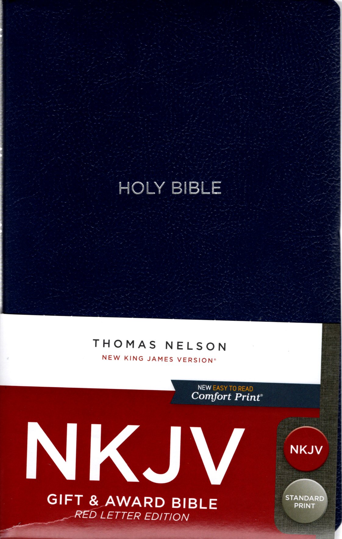 Thomas Nelson NKJV Gift and Award Bible - Leatherflex (Navy)