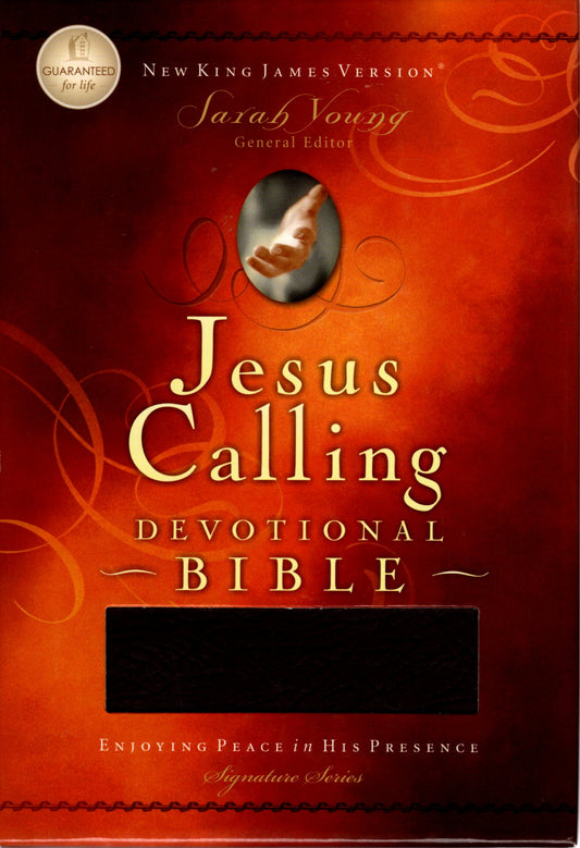 Thomas Nelson NKJV® Jesus Calling® Devotional Bible - Sarah Young/General Editor - Bonded Leather (Burgundy)