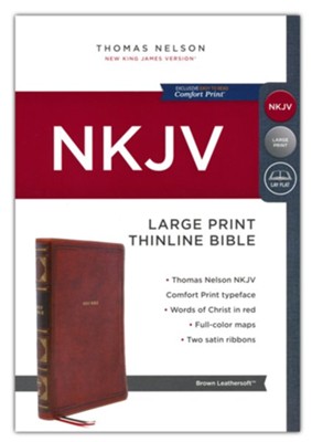 Thomas Nelson NKJV® - Large Print Thinline Bible - Leathersoft™