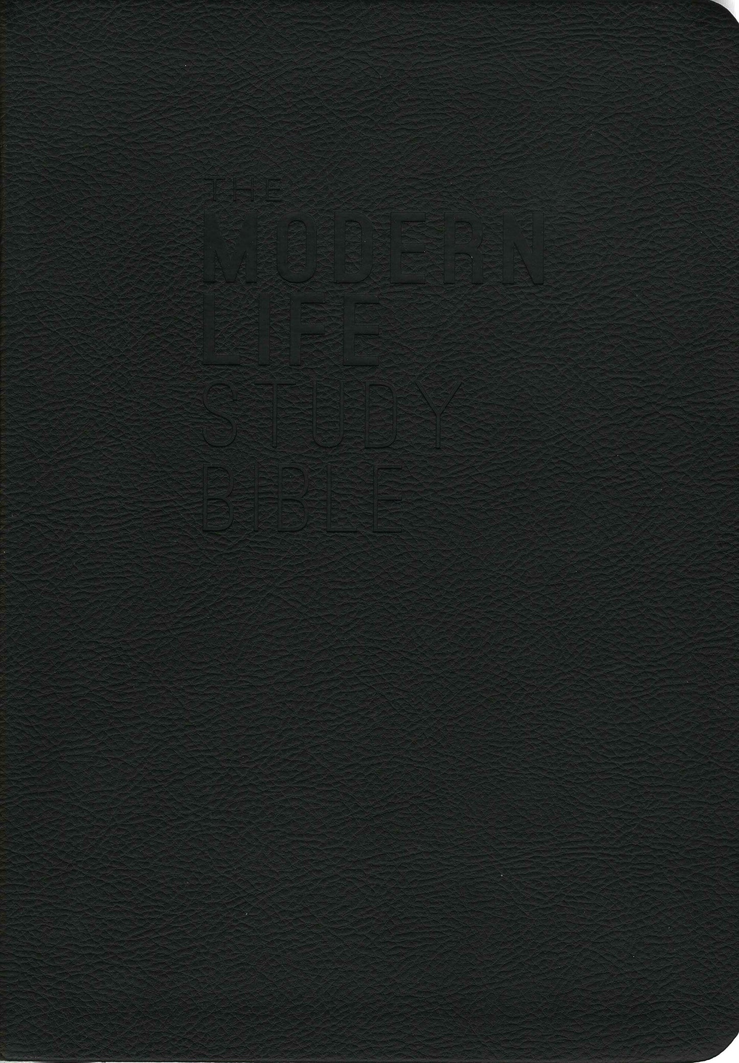 Thomas Nelson NKJV® The Modern Life Study Bible - Leathersoft™ (Black)