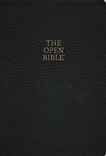 Thomas Nelson NKJV® The Open Bible® - Bonded Leather (Black) w/FREE Bible Study Tools Download