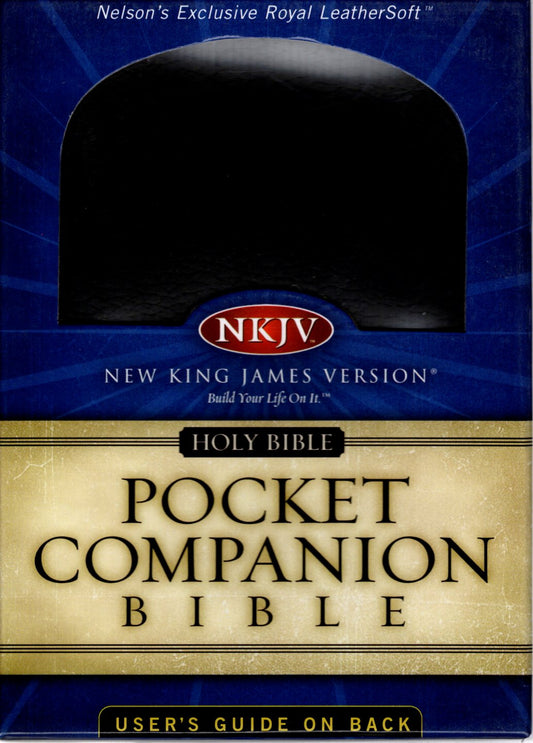 Thomas Nelson NKJV® Pocket Companion Bible - Royal Leathersoft™
