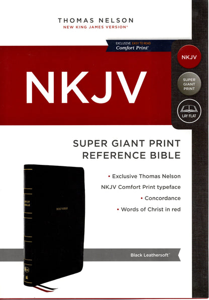Thomas Nelson NKJV® Super Giant Print Reference Bible - Leathersoft™
