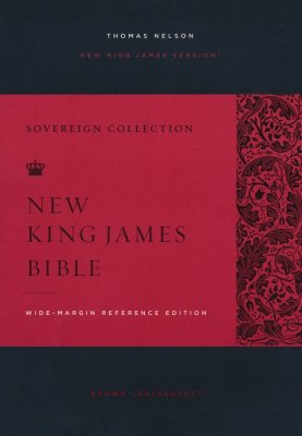 Thomas Nelson NKJV® - New King James Version® Wide-Margin Reference Edition Bible - Leathersoft™ (Brown)