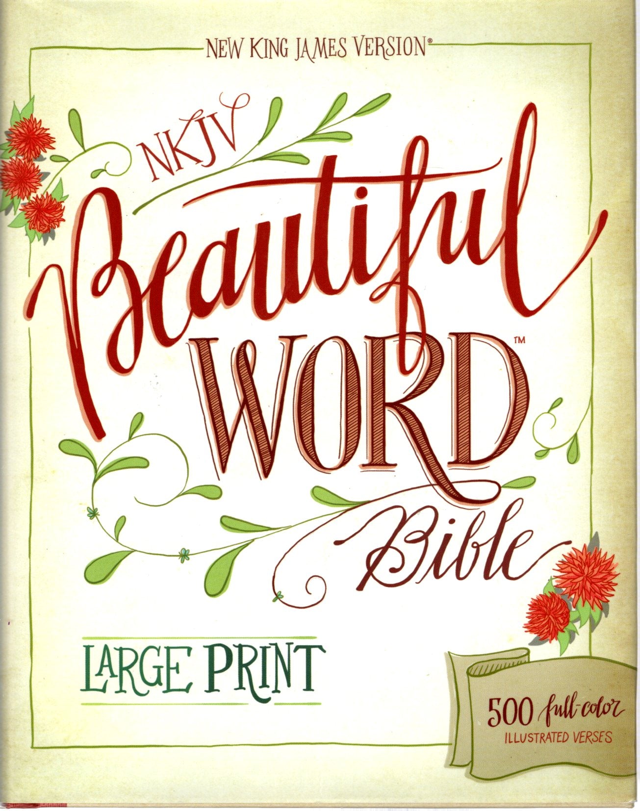 Zondervan NKJV® Beautiful Word™ Bible Large Print - Hardcover w/Dust Jacket