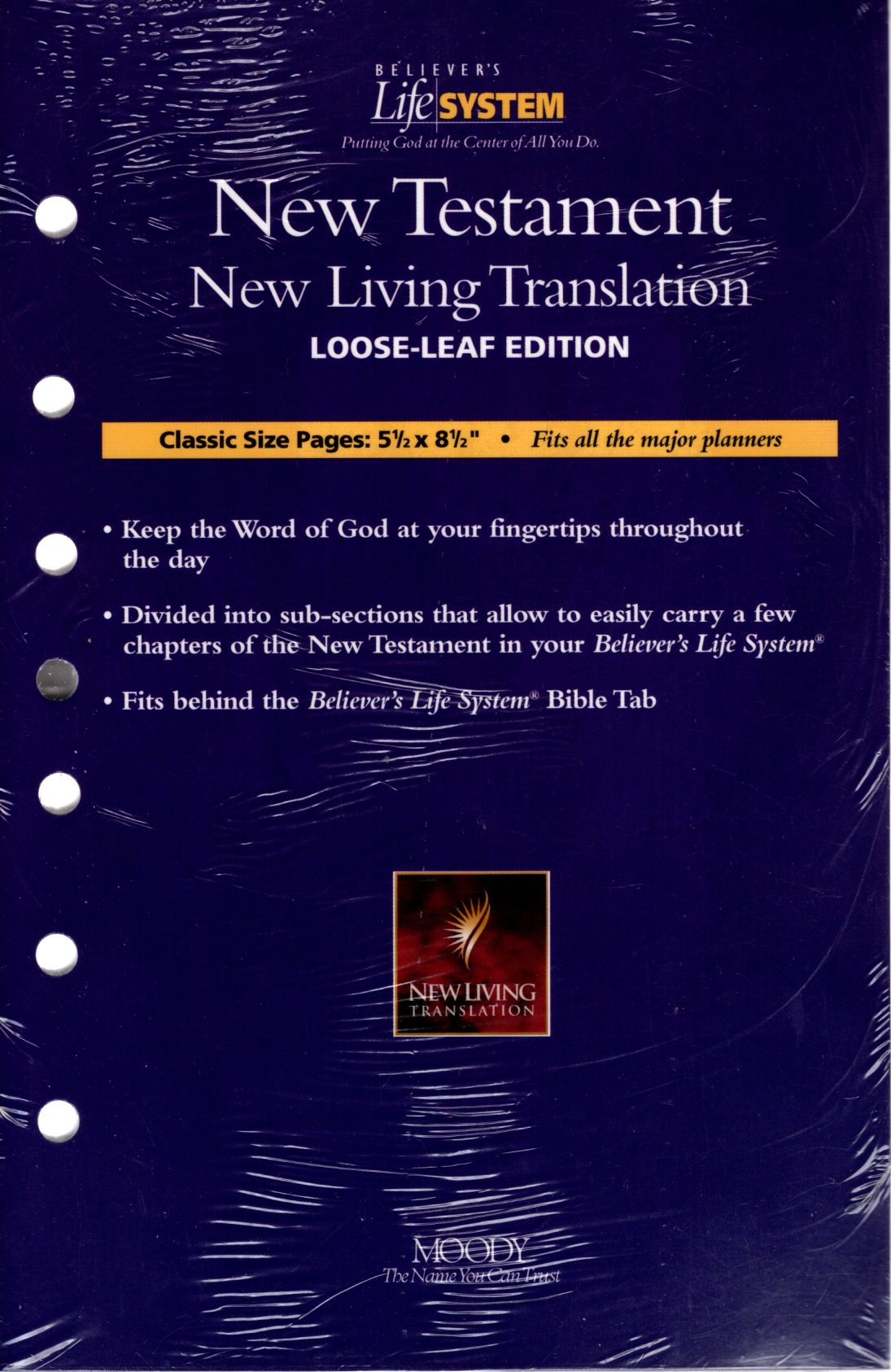 Moody Publishing NLT® Believer's Life System, New Testament: New Living Translation® Loose-Leaf Edition