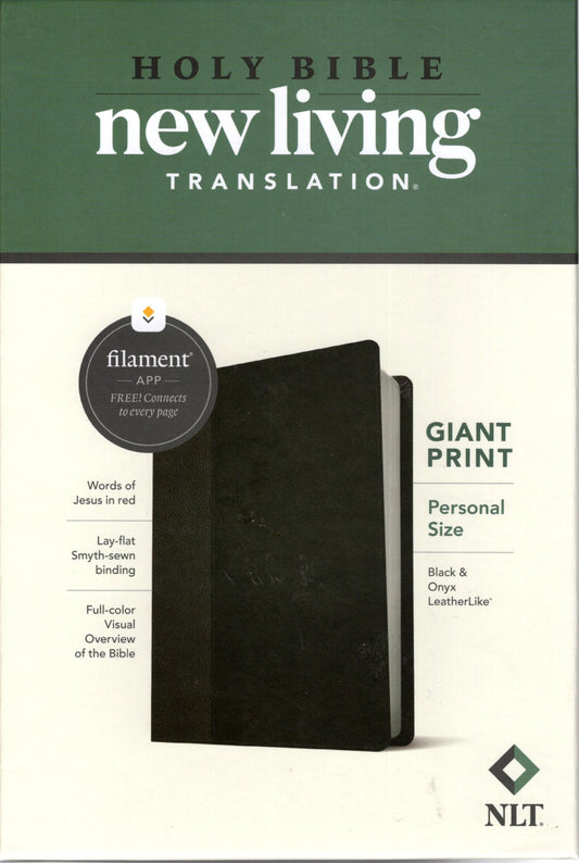 Tyndale Publishers NLT® - Giant Print Personal Size Bible, Filament Enabled Edition - Leatherlike®