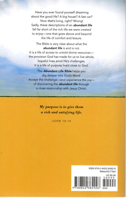 Tyndale NLT® Abundant Life™ Bible - Softcover Paperback