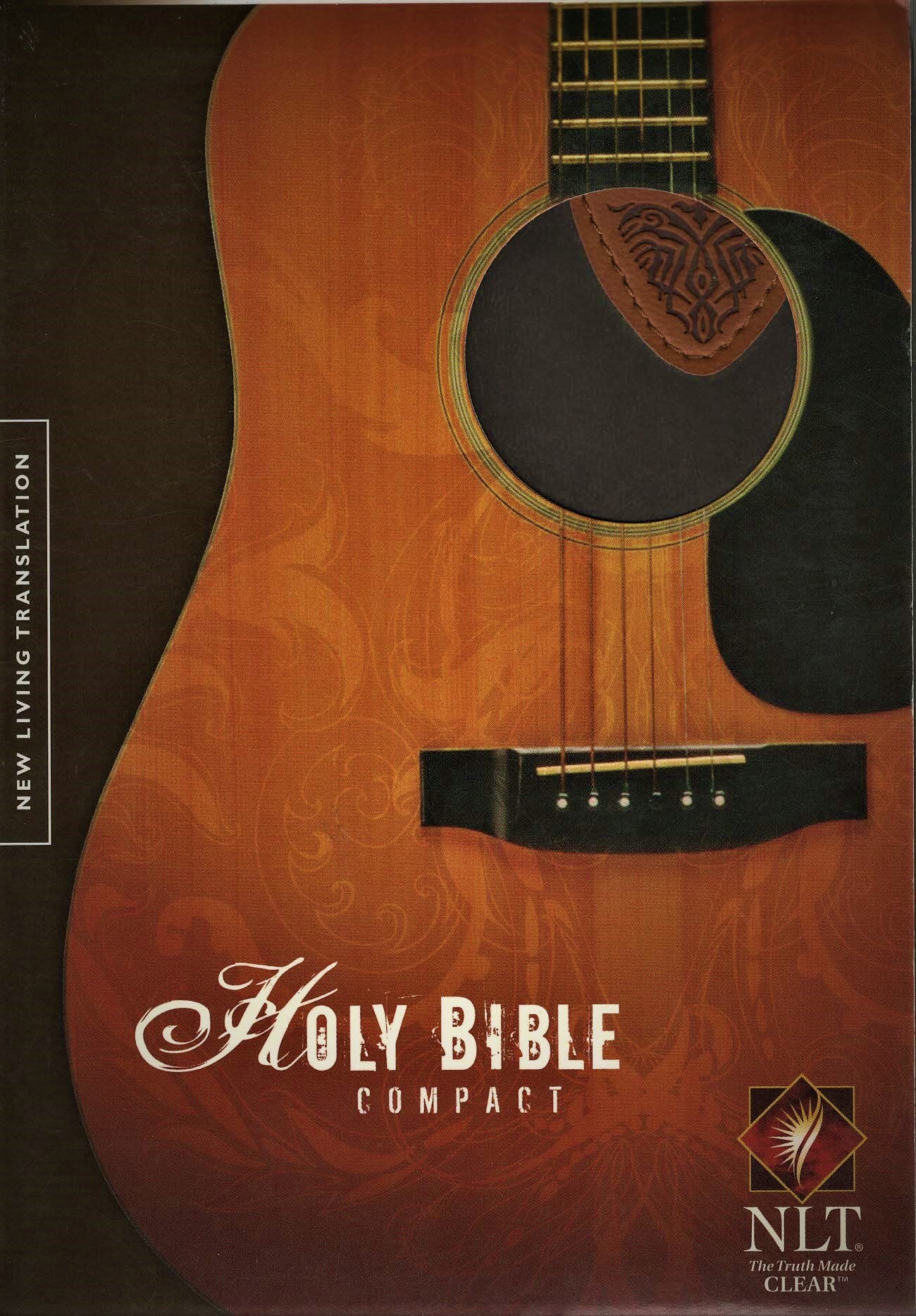 Tyndale NLT® Compact Bible - TuTone™ Leatherlike® (Brown/Tan Guitar Pick)