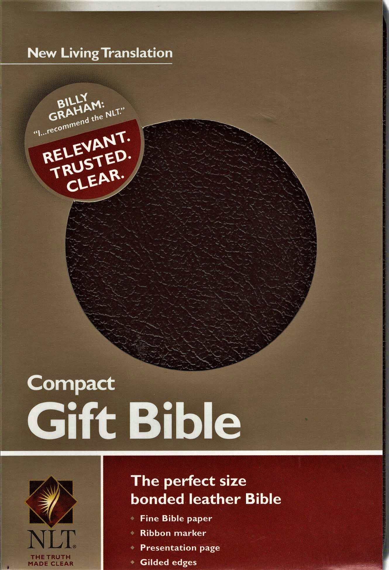 Tyndale NLT® Compact Gift Bible - Bonded Leather