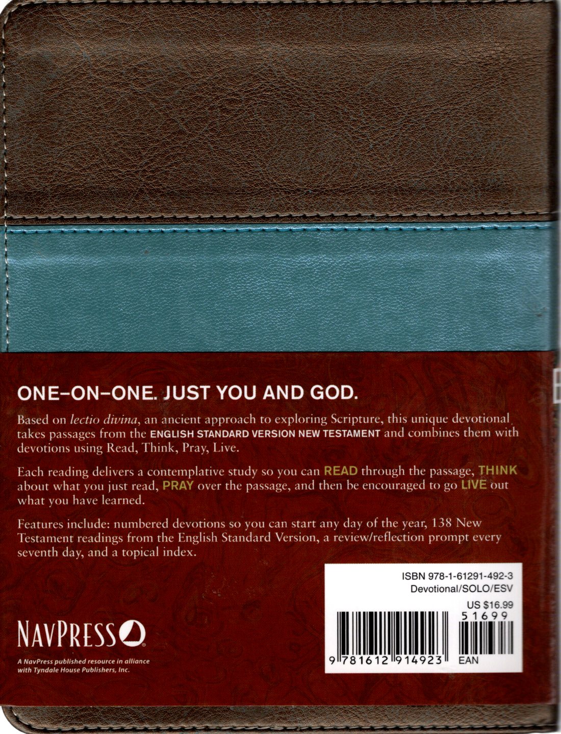 NavPress/Tyndale ESV® SOLO New Testament, An Uncommon Devotional - Softcover Imitation Leather