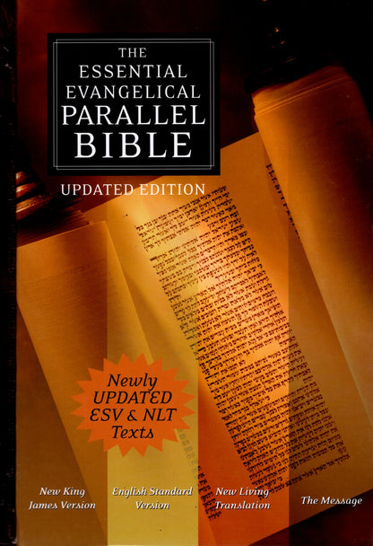 Oxford University Press - The Essential Evangelical Parallel Bible: Updated Edition - NKJV® ESV® NLT® The Message - Hardcover