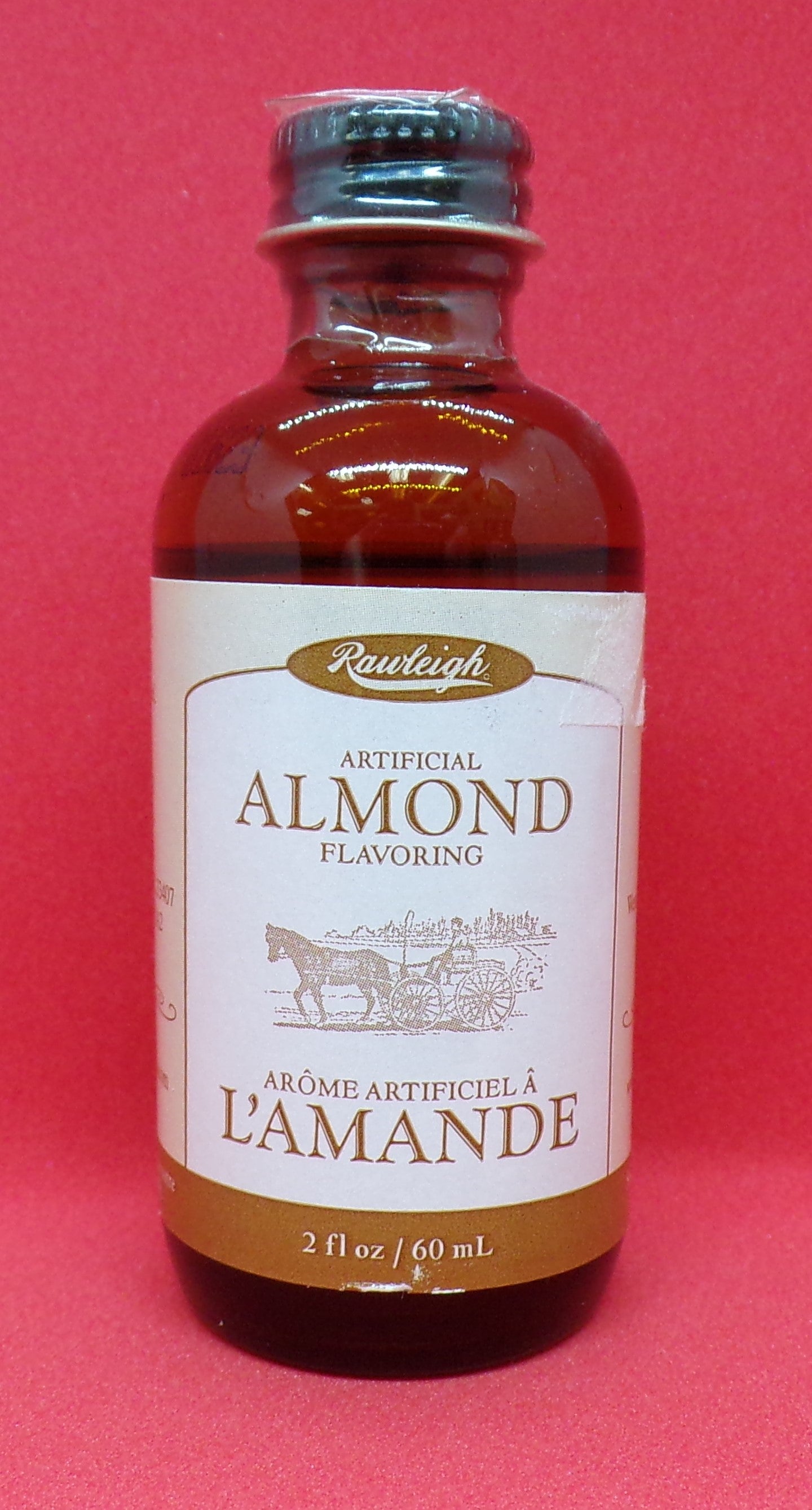 WT Rawleigh® - Natural Flavoring Extracts (Cinnamon & Raspberry) and Artificial Flavoring (Almond, Maple, & Strawberry) - 2 fl. oz. Bottles (60 mL)