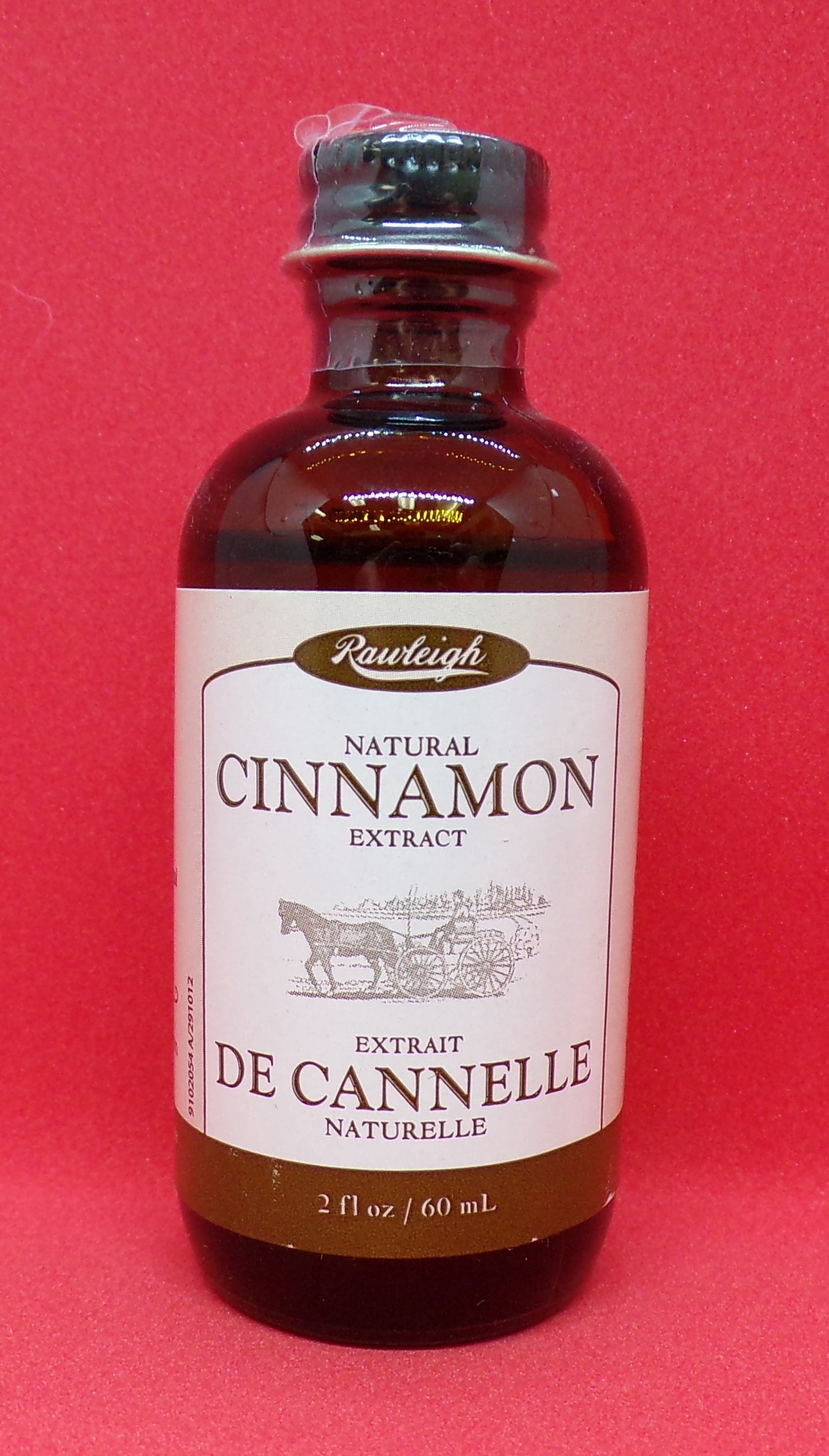 WT Rawleigh® - Natural Flavoring Extracts (Cinnamon & Raspberry) and Artificial Flavoring (Almond, Maple, & Strawberry) - 2 fl. oz. Bottles (60 mL)