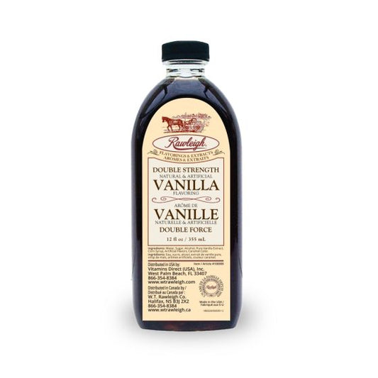 WT Rawleigh® - Double Strength Natural & Artificial Vanilla Flavoring - 12 fl. oz. (355 mL)