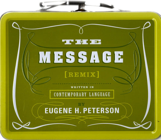 NavPress The Message [Remix]: Written in Contemporary Language by Eugene H. Peterson - Softcover Bible within a Metal Lunchbox