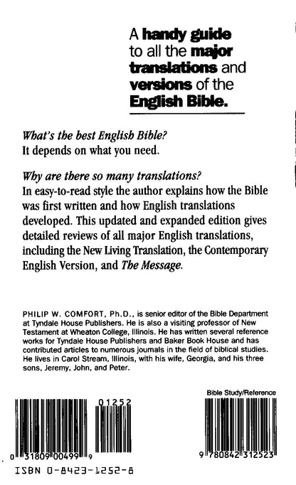 Philip W. Comfort, Ph.D. - The Complete Guide to Bible Versions - Paperback - Tyndale