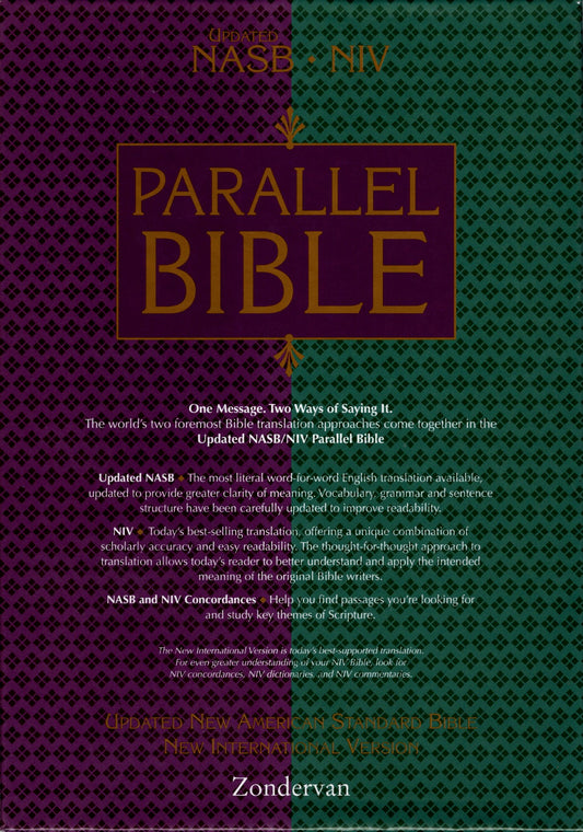 Zondervan - NASB-NIV Parallel Bible (Updated NASB) - Bonded Leather (Black)