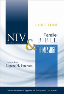 Zondervan - NIV® & The Message Parallel Bible, Large Print - Hardcover w/Dust Jacket